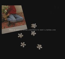 French retro pearl daisy flower hairpin small grab clip ins sweet hairpin mini hair grab Korean hair accessories female