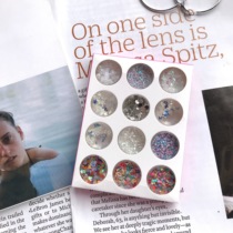 pony The same sequin makeup eye makeup photo girl makeup stage makeup love star rhinestone sequin set