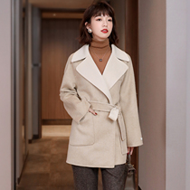 Warm as a double-sided cashmere coat small man long thickened woolen coat female winter