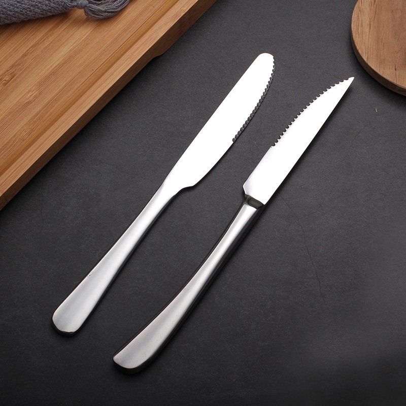 康之润家用不锈钢牛排刀西餐刀单个西餐餐具主餐刀专业牛扒刀欧式