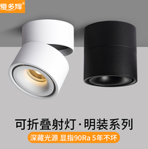 led light loading light folding angle folding anti-glare high-empitting refers to the ceiling light suction roofing type of Xuanguan restaurant