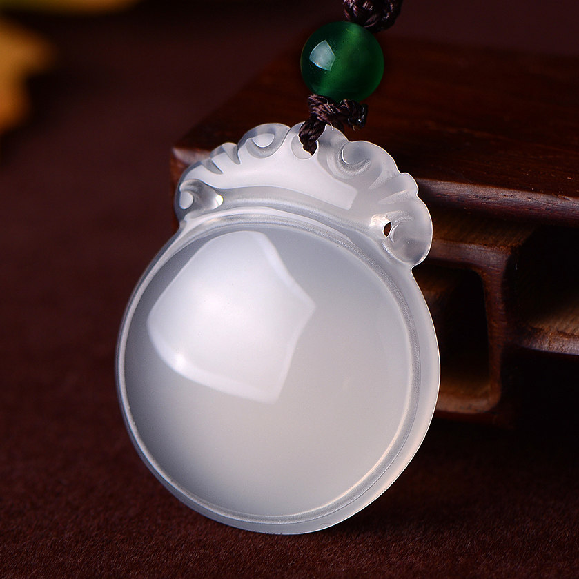 平安扣玉坠玉石貔貅吊坠男观音女玉佛项链如意玉佩四季豆挂件葫芦