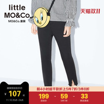 little moco children's spring autumn discount children's pants black jeans girls stretch pants