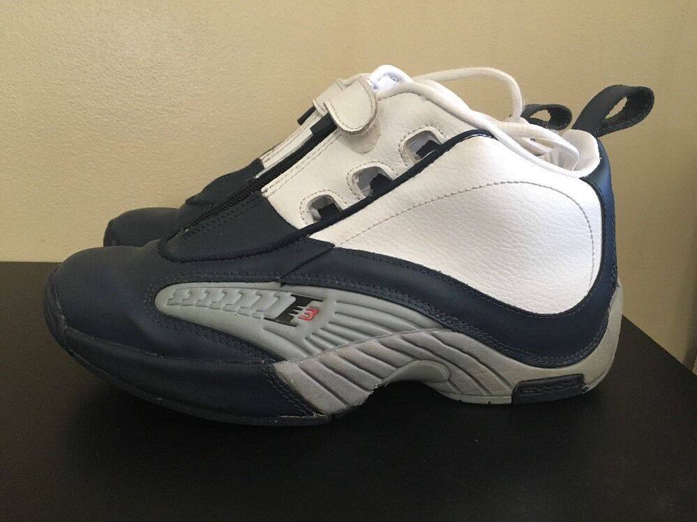 【不易流行】【包邮】艾弗森锐步篮球鞋reebok answeriv答案4代白蓝v4