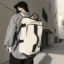 Double Shoulder Bag Men Casual Brief College Students High School School Bags Men Ins Tide Fashion 100 Hitchhiking Backpack Women