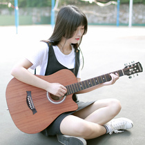 Banston guitar beginner students male and female folk guitar 38 inch novice introductory students playing guitar instruments