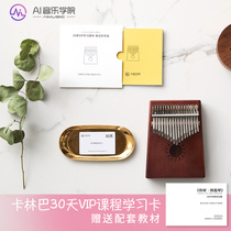 aI Conservatory of Music Zero Basic Kalinba Thumb Introduction Course 30 days VIP teaching APP Video