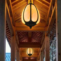 Outdoor waterproof chandelier new Chinese Pavilion lamp outdoor Dew table lamp garden LED aisle lamp corridor lamp courtyard lamp