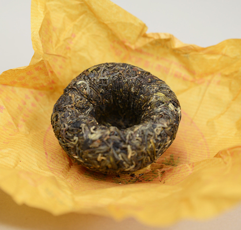 云南茶叶 下关沱茶普洱茶生茶 100克 圆盒装下关特级沱茶 2014年