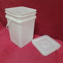 Golden Phoenix plastic industry 16 liters plastic bucket square bucket Food grade bucket pickled vegetable bucket Oil bucket Chemical bucket bucket white