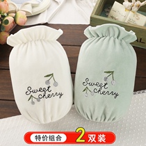 Down Jacket Sleeves Women White Loose Lady Fashion Sleeves New 2021 Short Sleeves Adult Plush handcuff