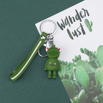 Doll ugly cute frog key chain female backpack decoration small frog pendant doll ins schoolbag hanging ornaments
