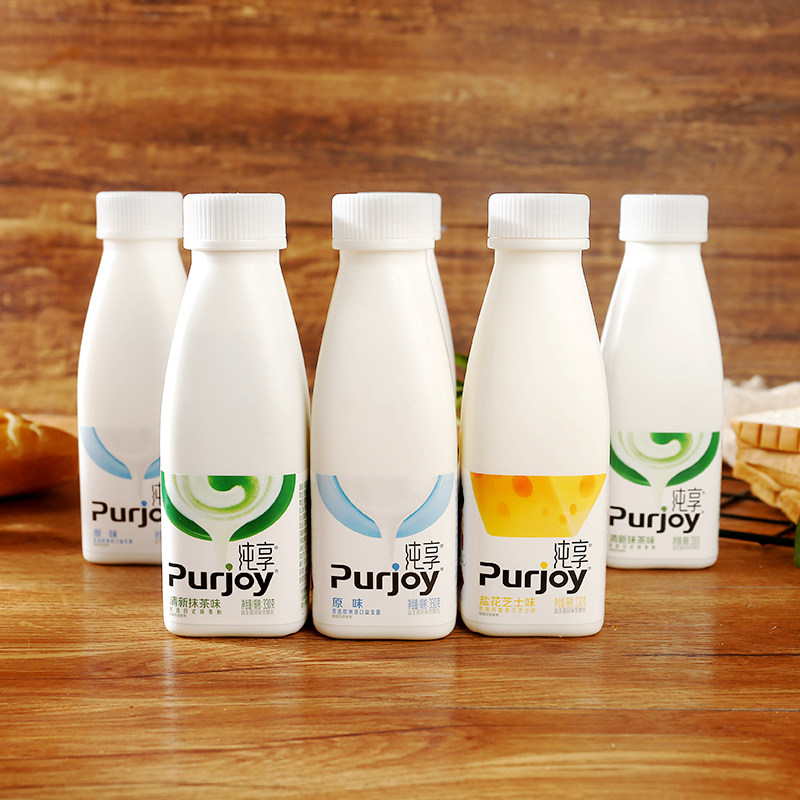 君乐宝纯享酸奶原味苹果抹茶早餐网红低温酸奶330g12瓶发酵乳