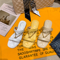 Fairy flat slippers womens summer wear fashion 2021 new summer out beach non-slip summer sandals