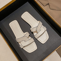 Net red summer fairy wind flat slippers women Summer Wear fashion 2021 new summer out sandals