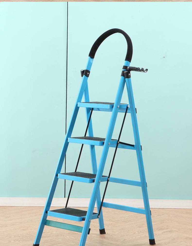 梯子家用折叠伸缩铝合金五步扶爬梯室内多功能伸缩加厚人字梯