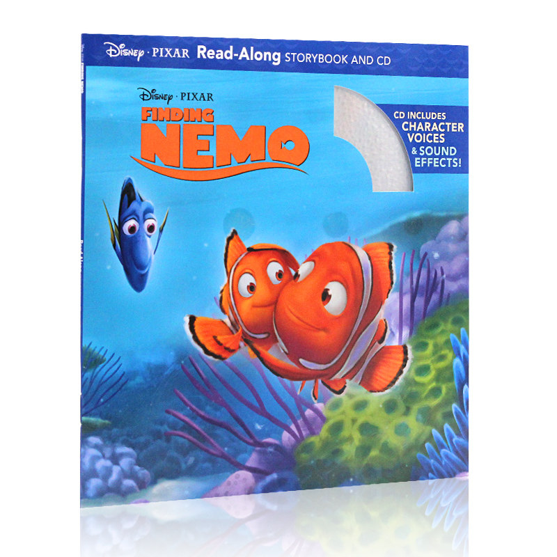 pixar finding nemo 迪士尼 经典动画故事书 海底总动员 书 cd 独立