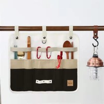 Cross Border Outdoor Camping Canvas Cutlery Bag Portable Foldable Barbecue Camping Cooker Containing Hang Bags Bag