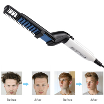 MStyler Korean mens multi-function styling comb Hair beard styling Fluffy curl straight dual-use straight hair comb