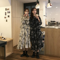 2021 New Fall Early Autumn Womens Clothing Light Extravagant high-end name Yuanyuan Temperament Tandem Dresses Superfairy womens Department of Spring and Autumn