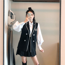 2021 New early autumn Net Red foreign air two-piece set skirt temperament light mature wind tremble sound early autumn tide Wild