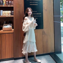 2021 new womens spring and autumn high-end temperament age age thin temperament jumpsuit goddess Fan early autumn and winter