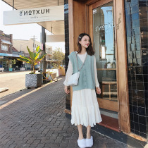 2021 New Spring Fall womens clothing light extravaganza high-end temperament Even clothes dresses fairy supersenssens autumn and winter