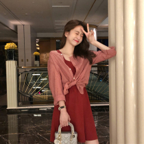 2021 New Fall Early Autumn Womens Clothing Light Extravagant high-end name Yuanyuan Temperament Tandem Dresses Superfairy womens Department of Spring and Autumn