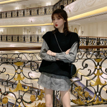 2021 new high-end light luxury celebrity temperament waist thin cover meat French dress Super fairy