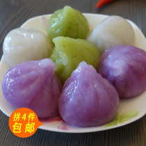 Colorful crystal bag Luji Chaoshan specialty hot pot meatballs Chaozhou snacks breakfast refreshment bean fishing Guandong boiled ingredients