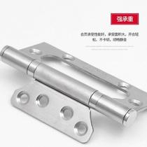 Widened mother-in-law hinge 4-inch cabinet door simple wooden door home interior and exterior opening indoor solid wood door furniture stainless steel
