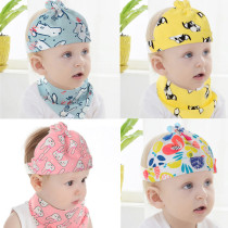 New baby hat summer thin cool hat 3 men and women baby valve guard 6 newborn apron cotton breathable