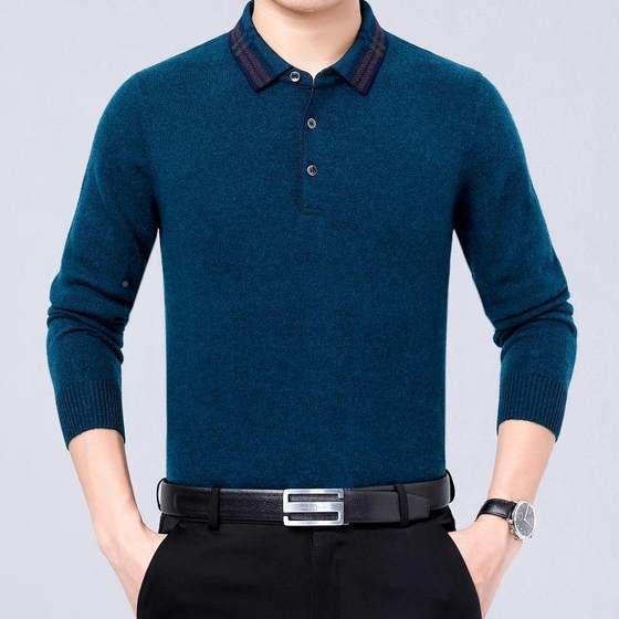 New winter collar cashmere sweater middle-aged men 29G819-G wushi flipped business shirt knitted base season sweater dad outfit
New winter collar cashmere sweater middle-aged men 29G819-G wushi flipped business shirt knitted base season sweater dad outfit