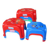 Thickened Cartoon Plastic Small Bench Children Student Chair Kindergarten Study Small Square Chair Change Shoes Adults Short Stools