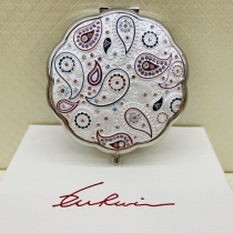 Russian makeup mirror double-sided portable folding fashion personality hot selling enlarged European gold lace S9616