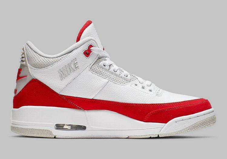 【42运动家】air jordan 3 tinker aj3 白红 换钩 cj0939-100