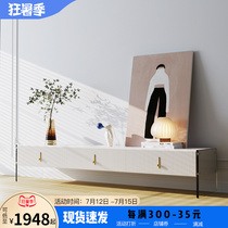 Light extravagant rock plate TV cabinet Tea Table Composition Postmodern Minimalist Acrylic Living Room Small Family minimalist storage ground cabinet