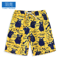 Beach pants mens quick-drying can be used for mens large size loose five-point pants