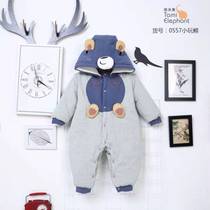 Welfare spike Tammy elephant thick cotton one-piece romper bear paw 0557A3