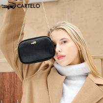 Cartier crocodile ladies bag first layer leather 2021 new fashion casual chain Joker shoulder bag women