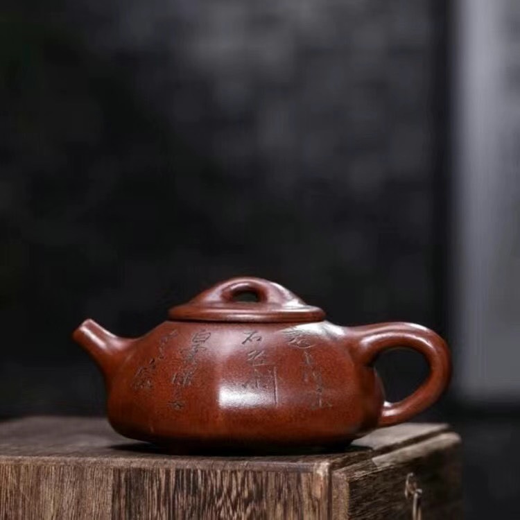 顾景舟纯手工紫砂壶文革时期紫砂壶宜兴紫泥茶壶景舟仿古300毫升