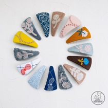 SHUNA Minagawa mina perhonen fabric hair accessories hair clip 朝の初まり その一