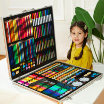 Watercolor pen set kindergarten watercolor painting pen Children non-toxic baby painting beginner graffiti Water-soluble washable art students with hand-drawn color pen 72 color set box crayon color pen