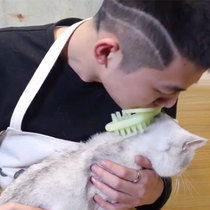 Human pet interactive comb can bite cat brush fluorescent bright cat comb