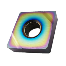 HRC68 degree super hard hardened steel CNC blade diamond double-sided outer round coarse fine turning blade CNMGW12040408