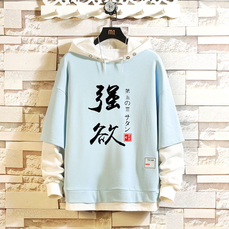 Seven sins of seven original sins in spring and autumn and winter seven major sins anime clothes men and women hooded sweater clothes daily casual