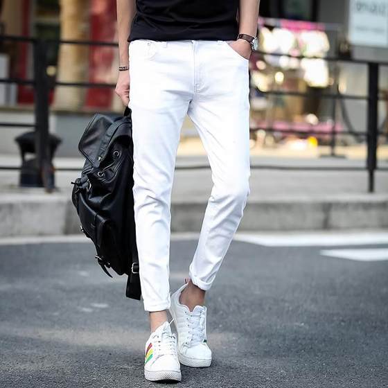 9 points versatile stretch slim-fitting pants white pants men's jeans Korean style trendy white casual nine-point pants trendy
9 points versatile stretch slim-fitting pants white pants men's jeans Korean style trendy white casual nine-point pants trendy