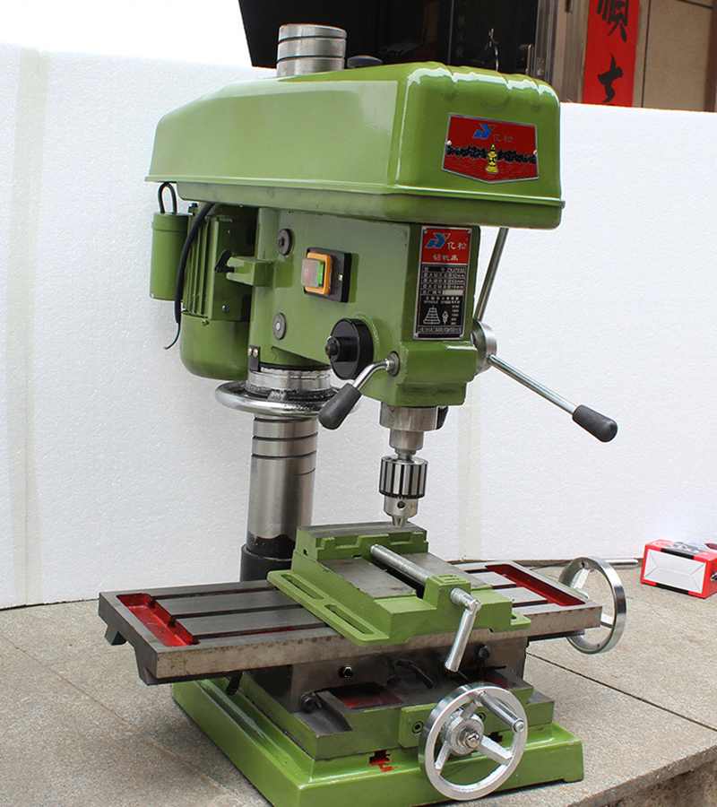 热卖工业台式钻铣床钻床台钻多功能大功率750w可调速小型钻铣机床