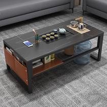 Simple modern office rock board reception room kung fu coffee table small apartment light luxury tea table set