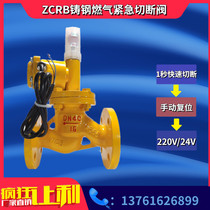 Gas explosion-proof emergency shut-off valve dn150 natural gas gas ammonia biogas 220V normally open solenoid valve ZCRB